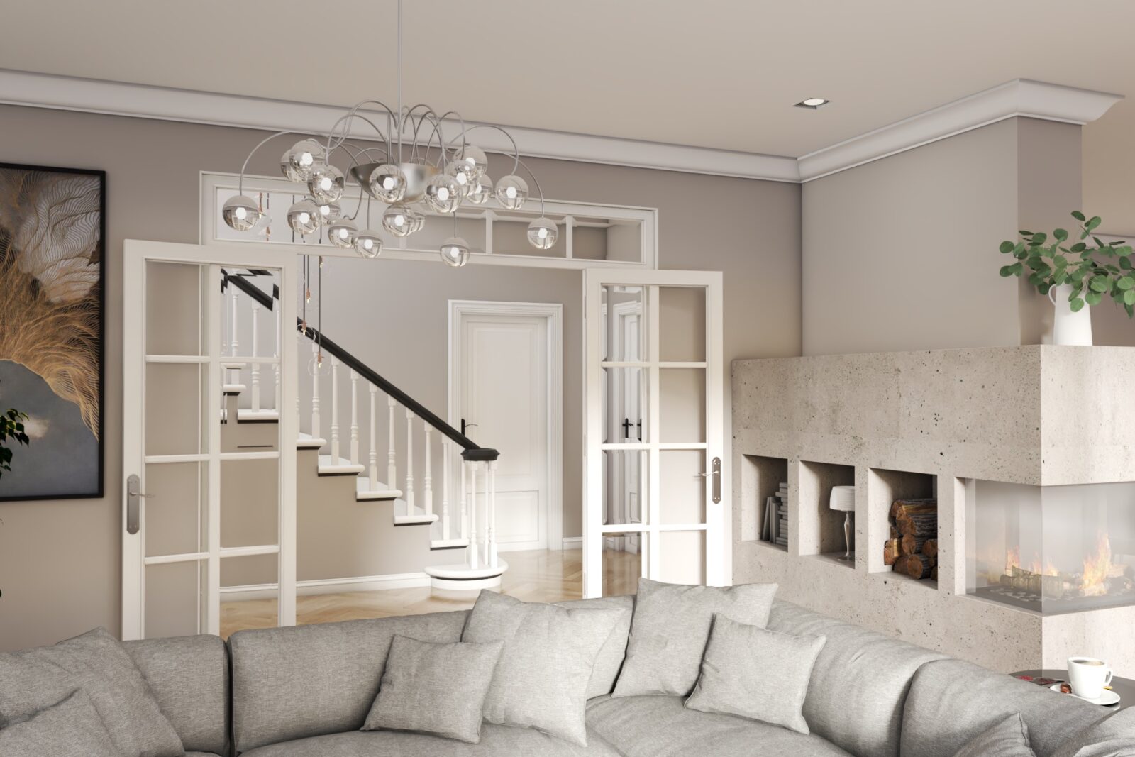 Villa Dahlem Wohnzimmer