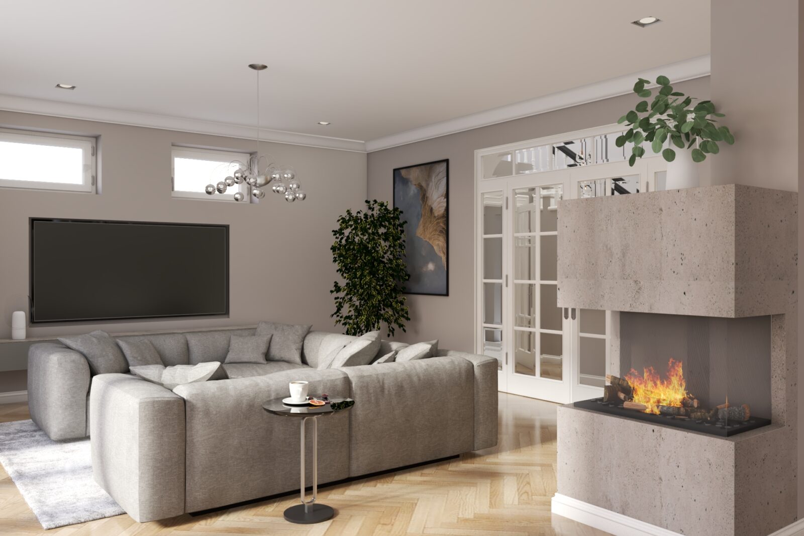 Villa Dahlem Wohnzimmer