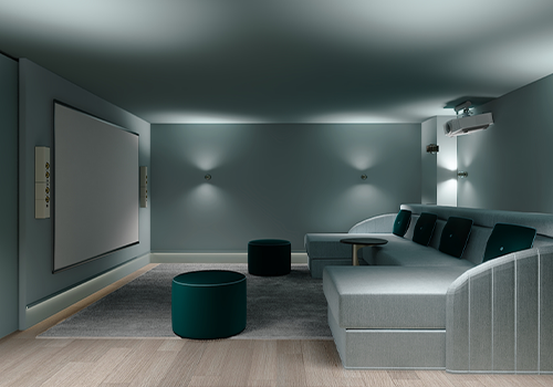 Villa Wannsee Home Cinema, Ankleidezimmer & Bad